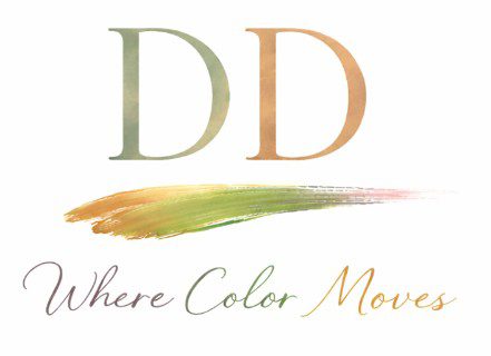 Logo with 'DD' and the tagline 'Where Color Moves.'
