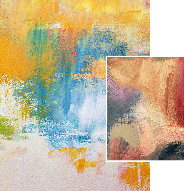 Abstract colorful brushstrokes